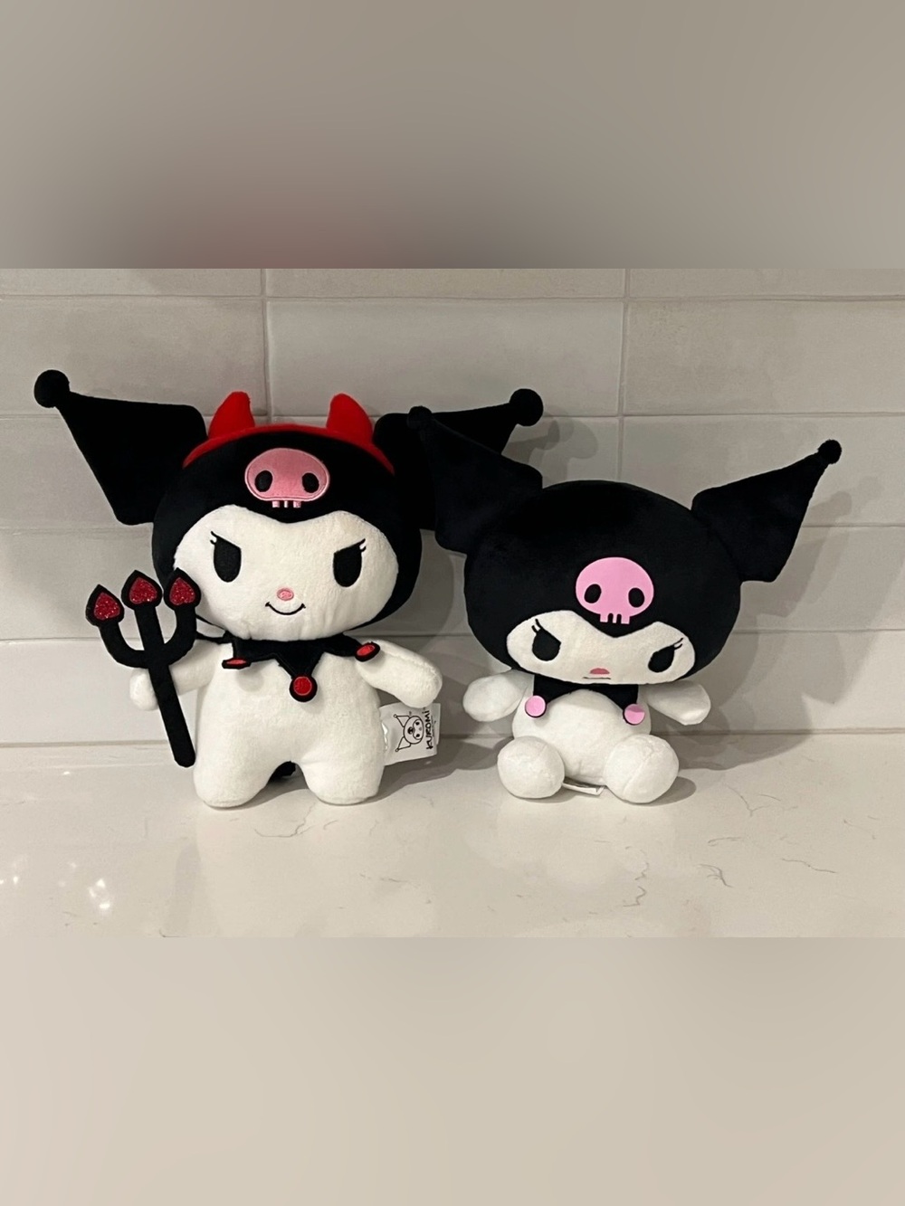 Sanrio Hello Kitty & Friends KUROMI 7" 8" Plush Lot Devil Horns Spin Master 2023